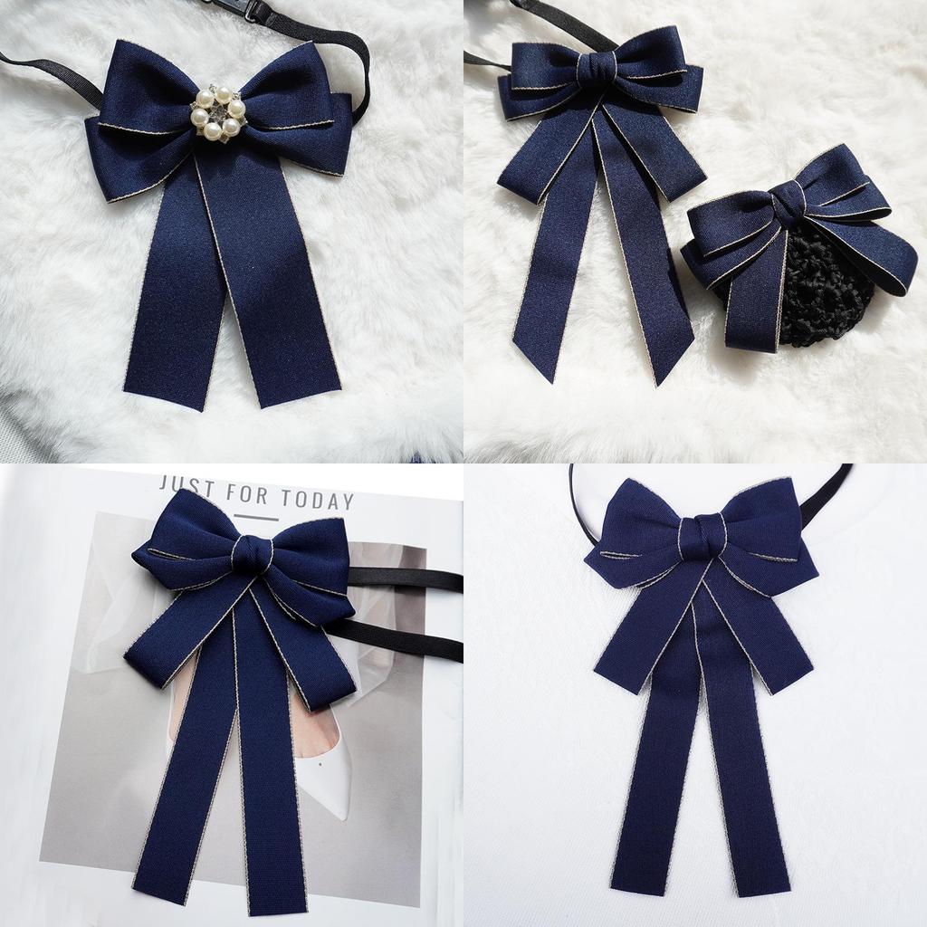 Womens Satin Neck Flower With Bow Tie For Wedding And Gift Giving