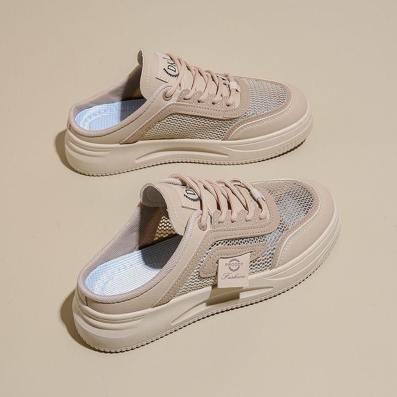 

Модные женские тапочки и сандалии для улицы, детские мюли с ремешками, удобные, элегантные, в корейском стиле, с верхним дизайном 40