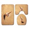 Shell Bathroom Floor Mat Toilet Three-Piece Set