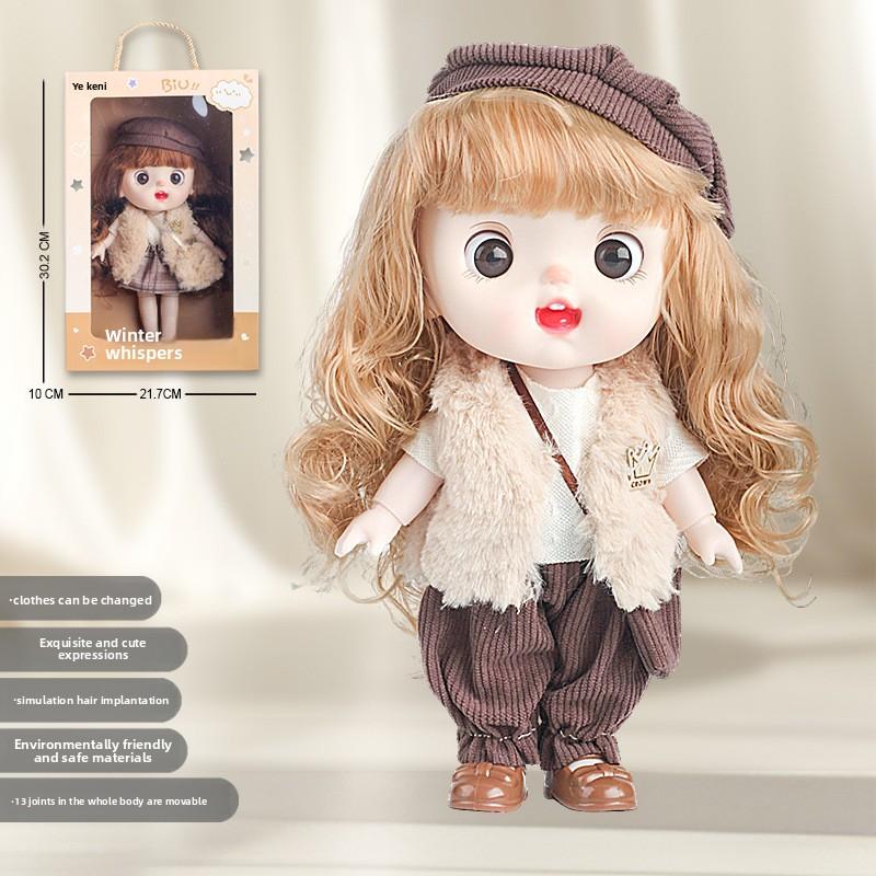Children's Doll Toys, Dress-up Dolls, Realistic Baby Dolls, Girl's Doll Gift Box, Birthday Gift for Girls