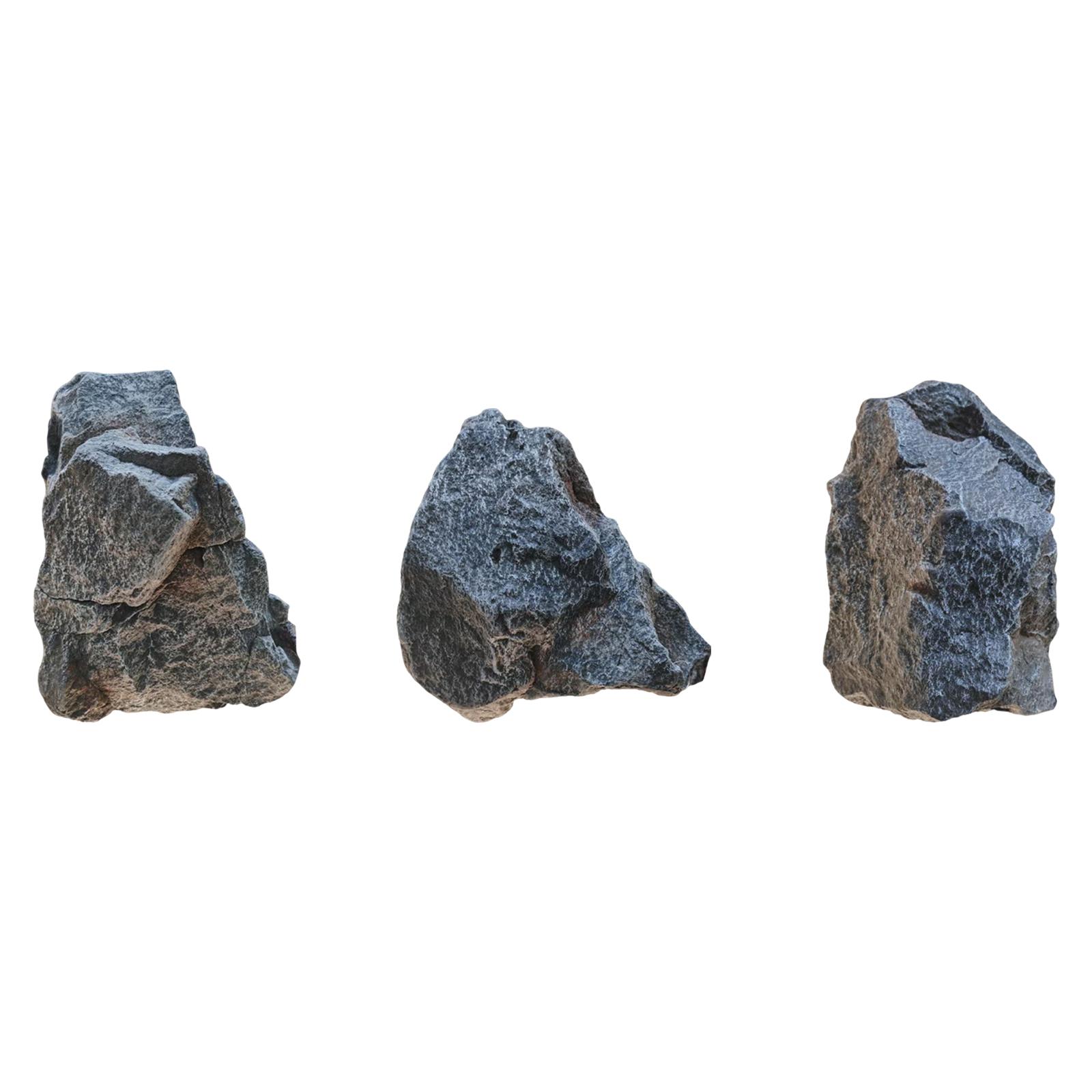 Artificial Faux Landscape Rock Grey Lightweight Versatile Accessories Irregular for Landscaping Projects Decorative Stone 33x23x23cm
