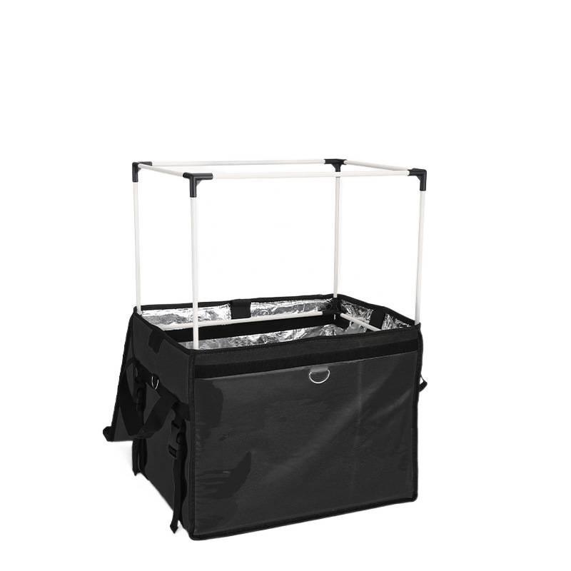 Thick Insulated Black Waterproof Takeaway Delivery Box for Car & Home Use