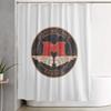 Motobecane Retro Badge Shower Curtain Bathroom Polyester Waterproof Bath Curtains With Hooks