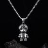Trendy Cartoon Human Robot Character Titanium Steel Men's Necklace Japanese and Korean Jewelry