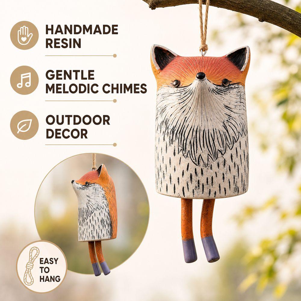 Weather Resistant Animal Wind Chime Nordic Rustic Style Animal Garden Chime  Memorial Display
