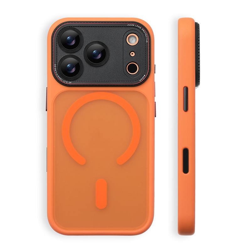 

Fully Lens Protection For Original Magsafe Wireless Case For iPhone 17 17Pro 17Pro Max Touch Control Camera Button Matte Cover For iPhone 17