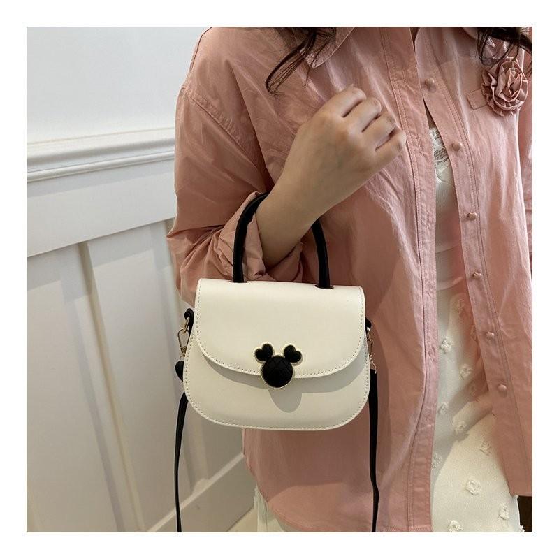 Stylish Street Trend Pu Saddle Bag For Women With Chic Color Contrast Design