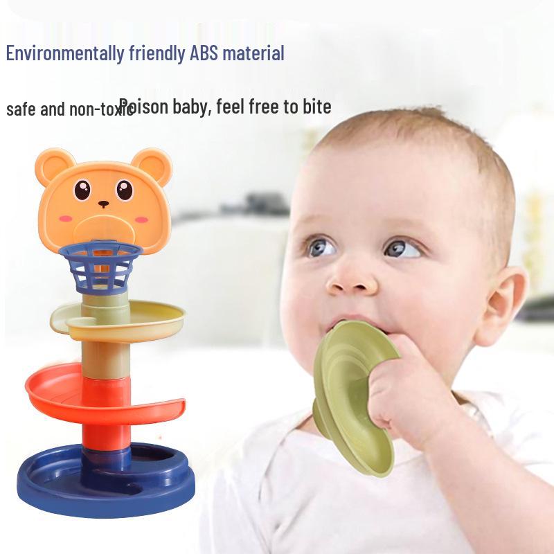 Stacking Ball Slide Tower: Educational Toy for Kids Aged 1-3 Years