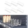6 Pieces Acrylic Shelf Separators Shelf Organizers Dividers Clear and L Shape Design For Storage Cabinet And Display