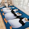 P-Pinguine aus Madagascar Bodenteppich Rutschfest Wasserabsorbierend Langes Streifenkissen Schlafzimmerteppich Willkommensteppich