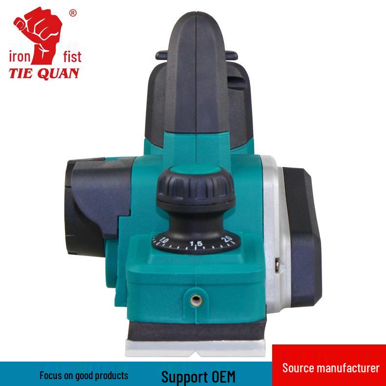 Industrial-Grade Rechargeable Handheld Electric Wood Planer - Multi-Purpose, Portable Thicknesser for Woodworking.