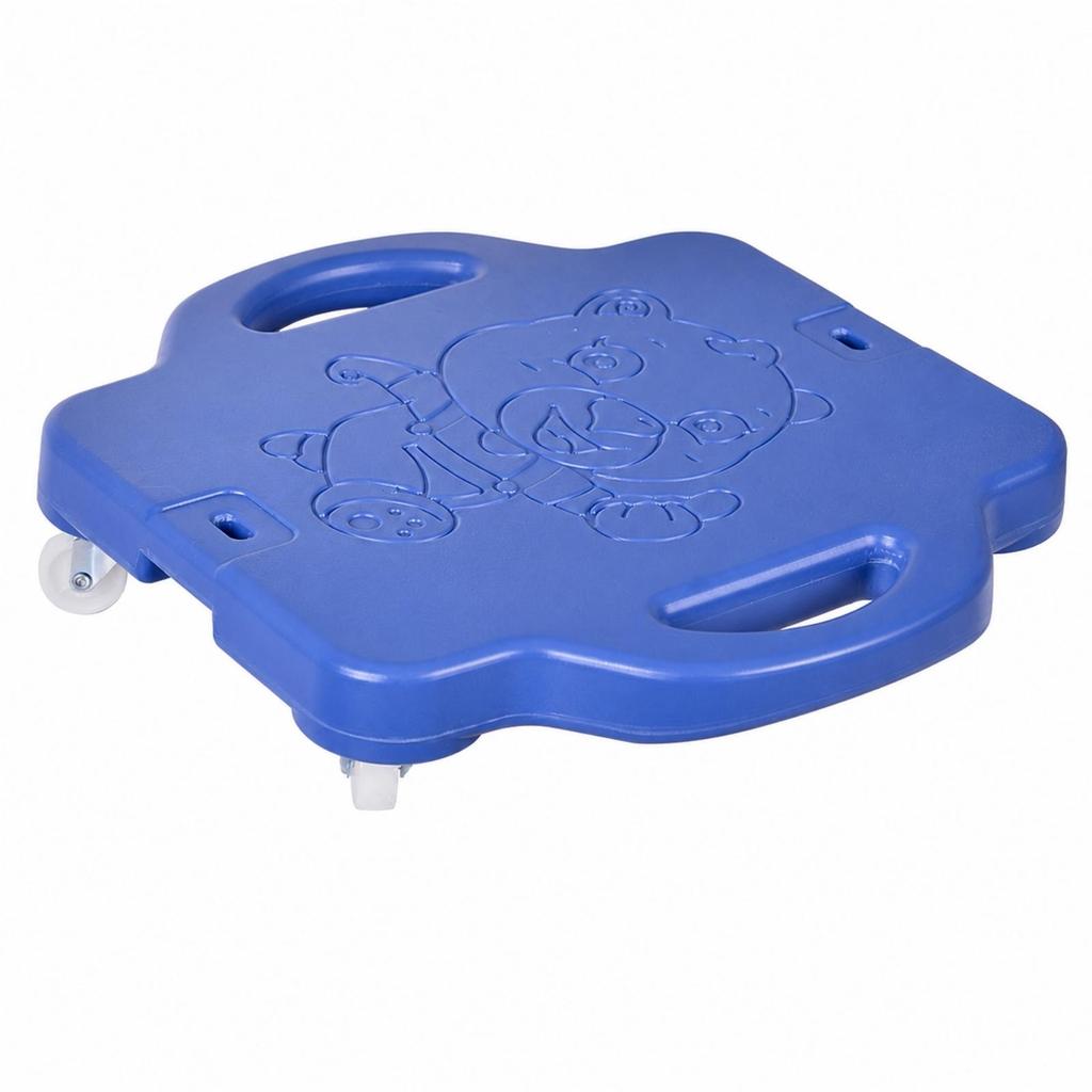 Low-Slung Children's Balance Scooter Sturdy Ride-Along Board with Caster