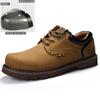 2/Scarpe da uomo Carter basse in pelle bovina di primo strato opache scarpe da lavoro anti-schiacciamento casual versatili