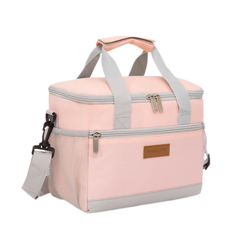 Print Daisy Cherry Insulated Handheld Bag With Leakproof Features Waterproof