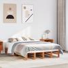 VidaXL Bed Frames Cherry Brown 140x200 Cm Solid Pine Wood, Bed, Solid Wood Bed Frame, Bedroom Furniture At 850844