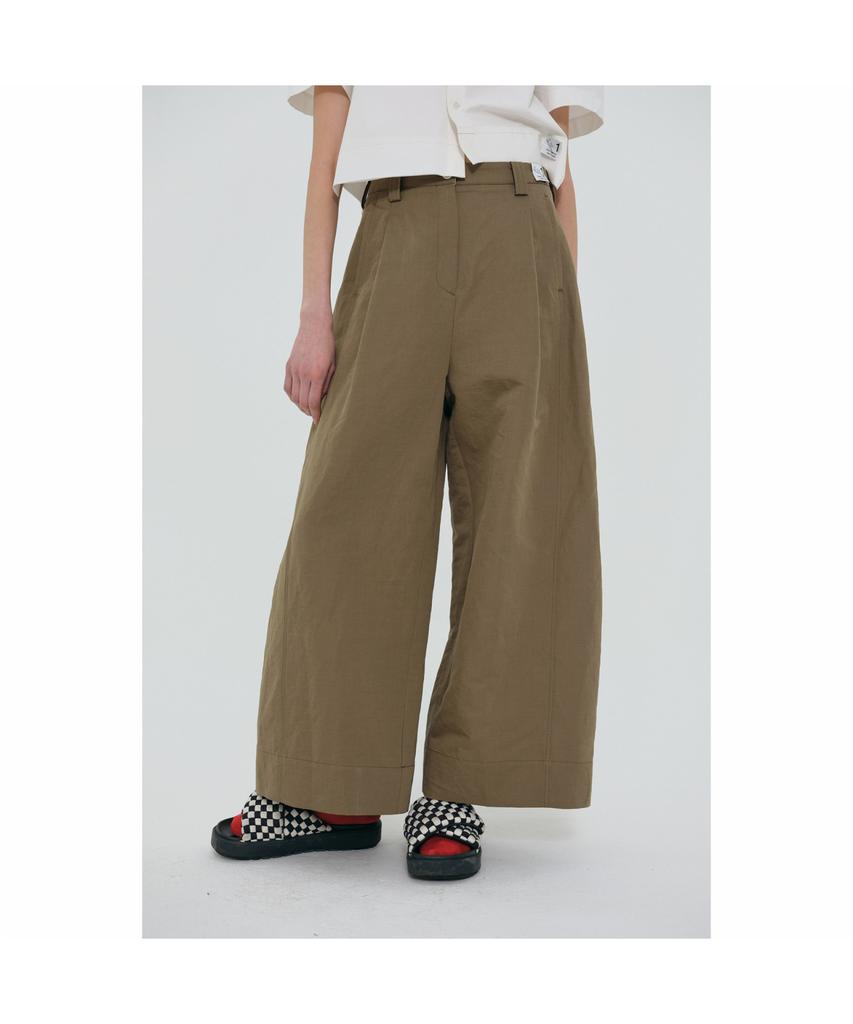 RECODE Linen Wide Pants_Rqpam24579Khx
