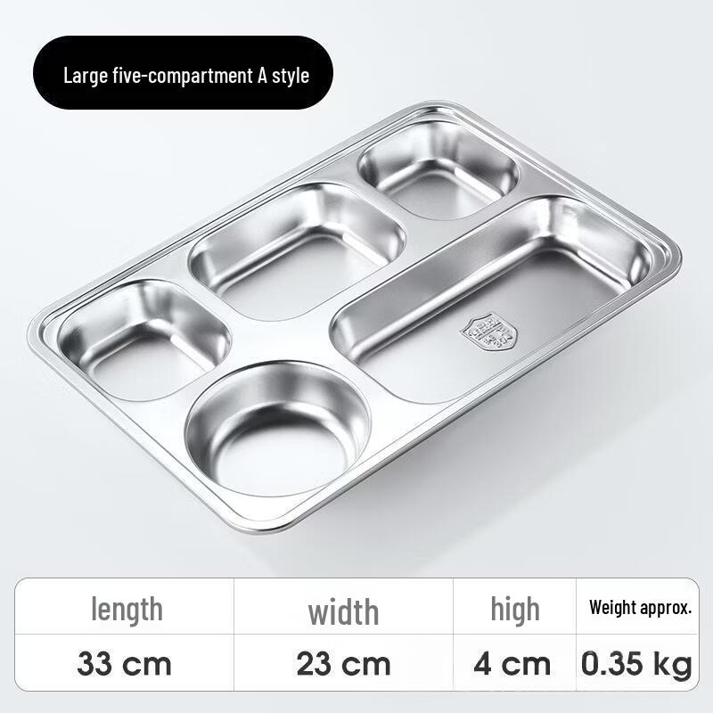Chuzhou 304 Stainless Steel 5-Compartment Divided Plate