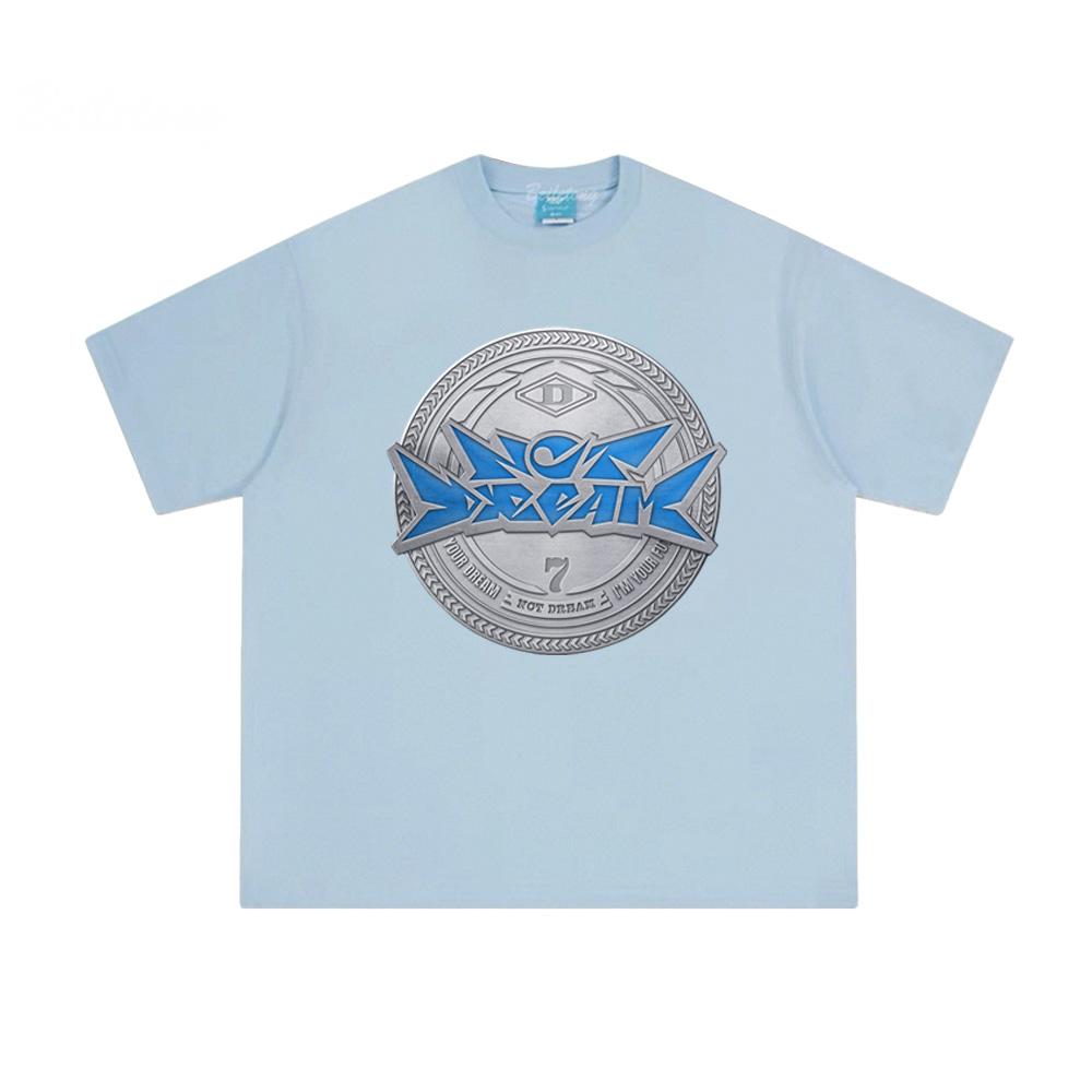 NCT DREAM Druck Tops 100% Baumwolle 2025 NEU T-Shirt für Sommer Baumwollmode Rundhals T-Shirt Damenbekleidung