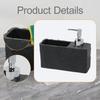 Soap Dispenser Accessories Sturdy with Sponge Holder Space Saving Resin Organizer for Sponges