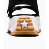 Converse Run Star Thick Sole Mid Heel Round Toe Rubber Slide Sandals Women Sandals A20649C