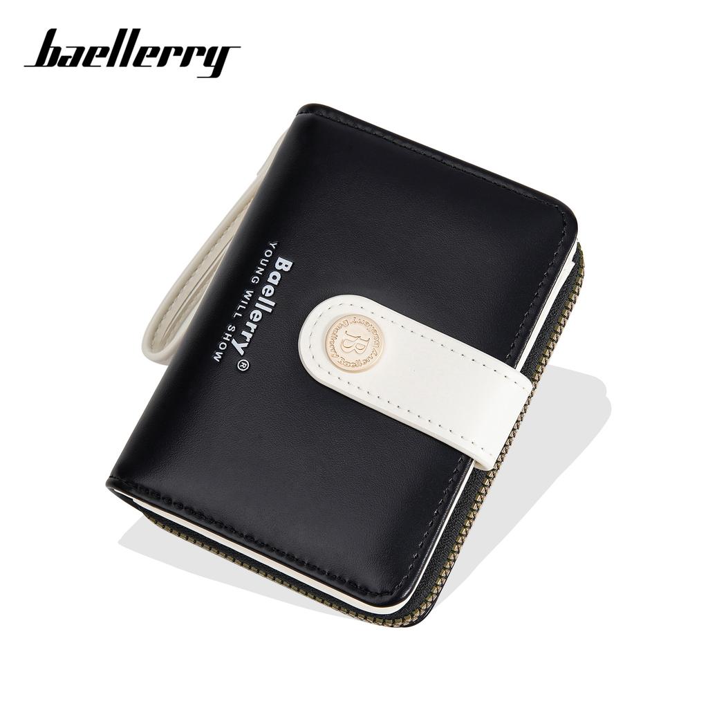 New women's wallet short women's high-end wallet ins women's contrasting color zipper wallet women's pu small wallet women