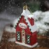 Multicolor Christmas Hanging Pendants Xmas Tree Wreath Mailbox Plane Drop Ornaments Plastic Cane Drum Xmas Tree Decorations