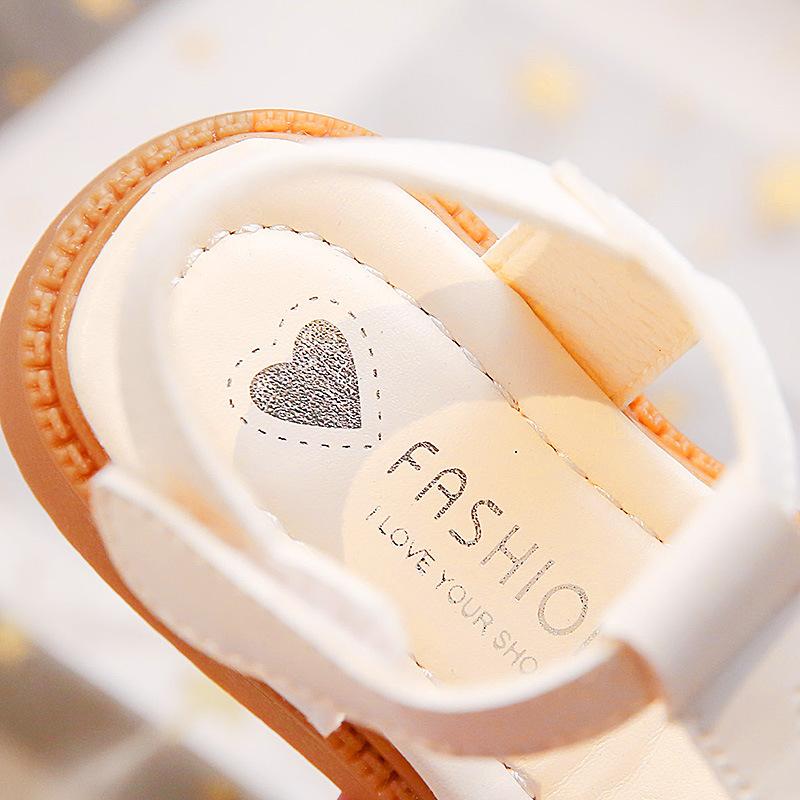 Summer Girls Shoes New Cute Children Butterfly Sandals Soft Soled Open-toe Fashion Versatile Princess Shoes