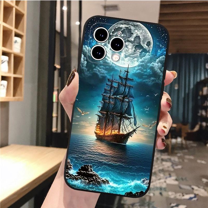 

Чехол для телефона с парусной лодкой для iPhone Samsung Galaxy Redmi Xiaomi Oppo OnePlus Note SA 7 8 9 10 11 12 13 14 20 21 22 23 53 54 Pro Max Plus Ultra iPhone 6 or 6S