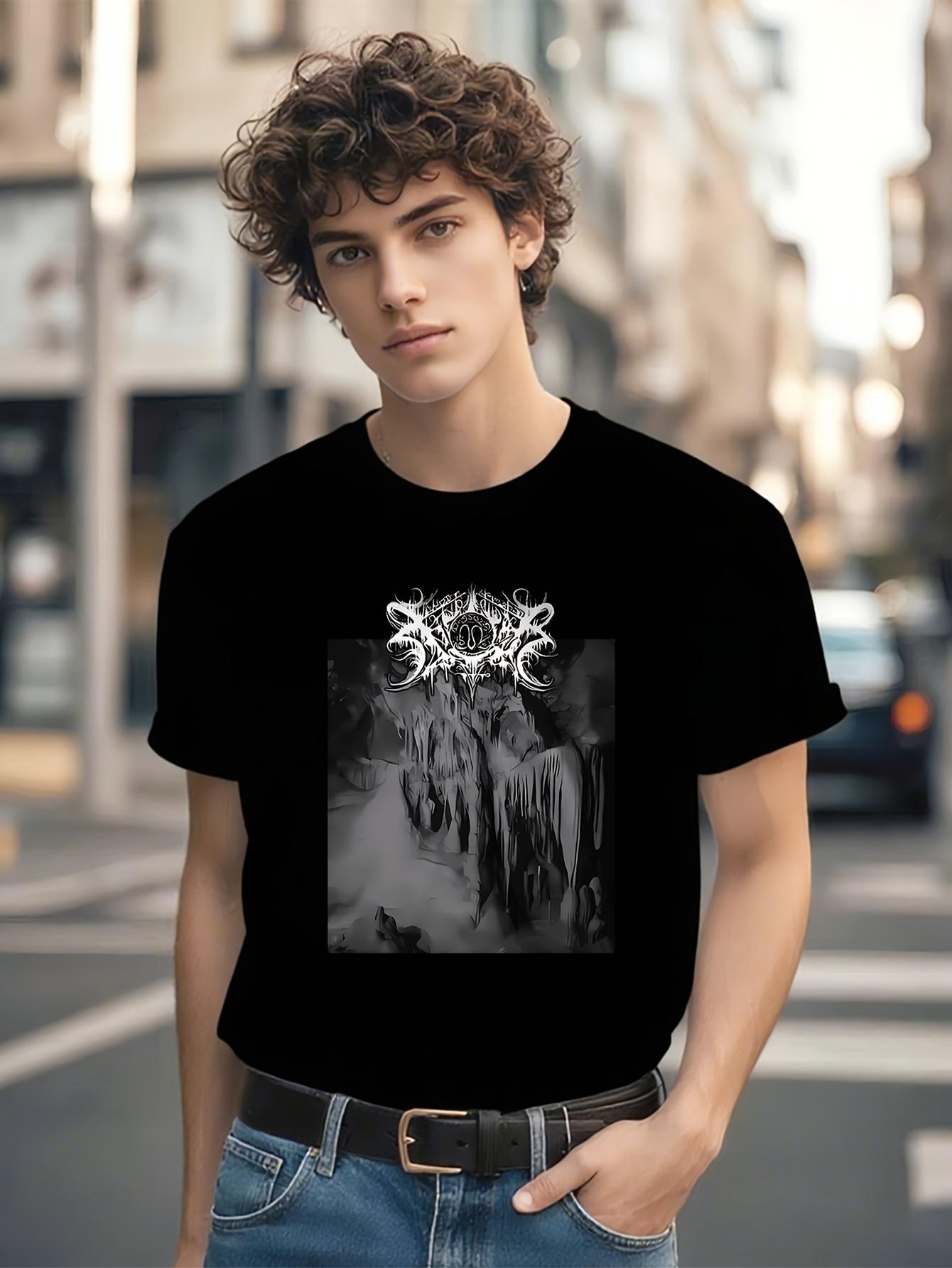 Xasthur XL Black T-shirt - Mystical Forest Cave Graphic Tee S