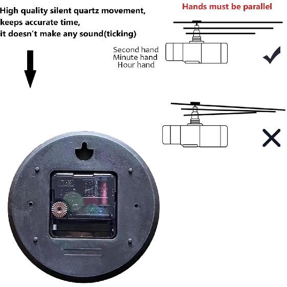 Sunset Wall Clock Non-Ticking Silent Clocks Battery Operated Analog Decor Clock for Home-Beautiful Sunset Over The Ocean with Palm Trees and Birds