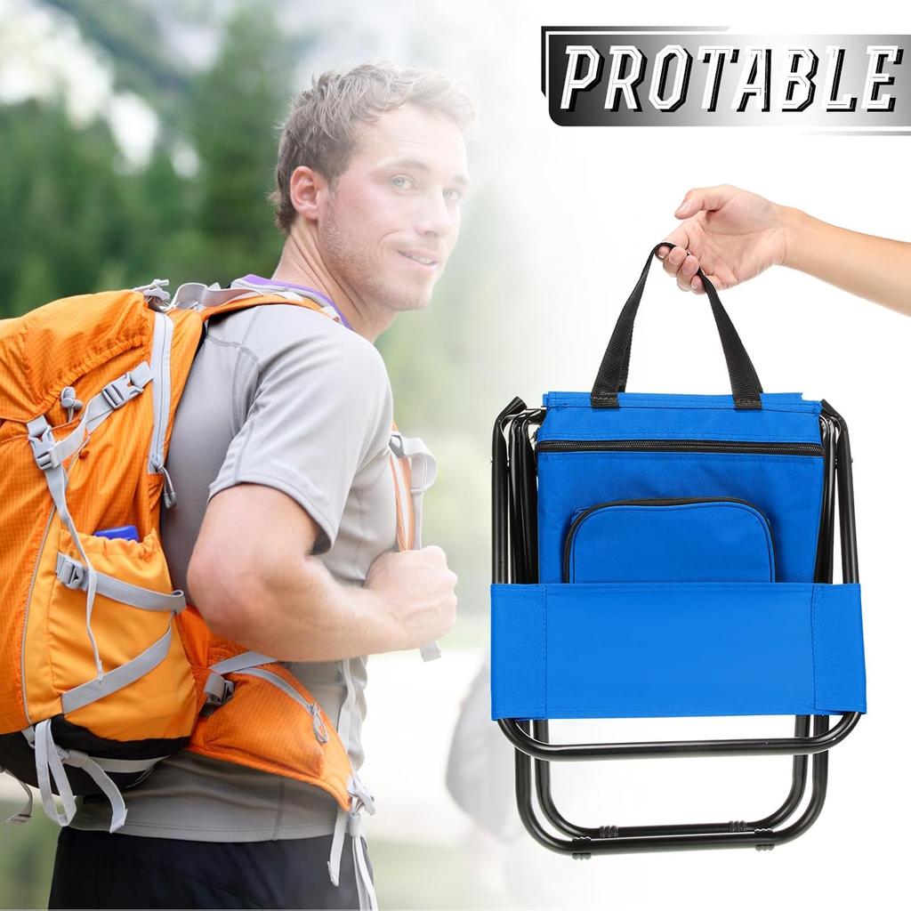 Outdoor Camping Chair Beach Fishing Chair with Cooler Bag Detachable Portable Folding Moon Chair Ultralight Outdoor Seat Tools