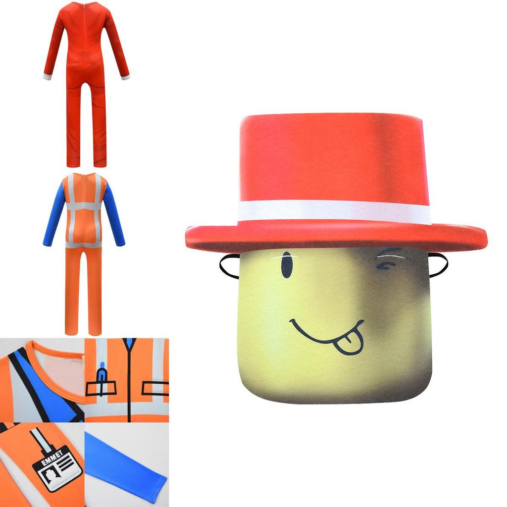 Eye-catching Roblox Cosplay Costume Kids Jumpsuit For Halloween And Parties