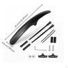 Cycle Mudguard with Brackets Long-Lasting Quick Release