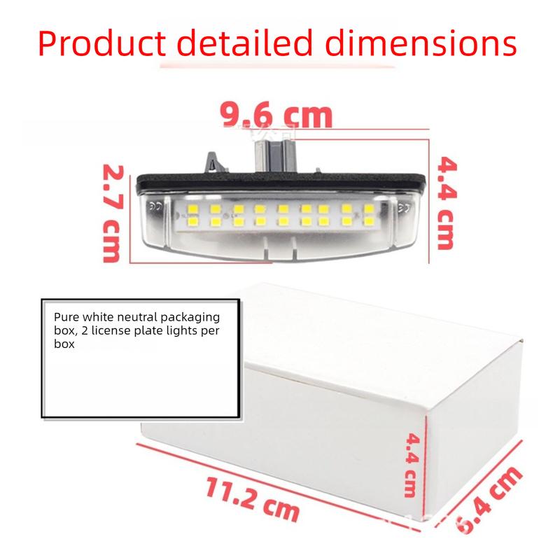 License Plate Light LED Compatible with Toyota Camry Lexus IS RX LS Prius Car Accessories Auto Parts Rear License Plate Light