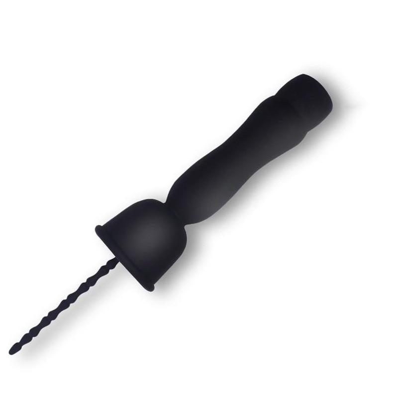 Silikon männlich vibrierende Harnröhrenstange Harnröhrendilatator Erwachsene Sex Spielzeug klingenden Penis Plug Gay Slave