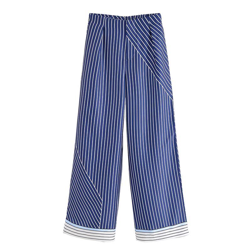 

Kaslead New Arrival Women s Clothing Fashion Style Fashion Stripes Shirt Casual Pants 87067193 87087193 Long pants L