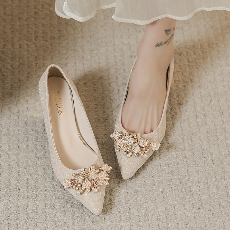 Herbst Neue Damen High Heels Schuhe Designer Spitzschuh Geformter Absatz Hoch Hochzeitsschuhe Reise Bankett Pumps Damenschuhe für Damen