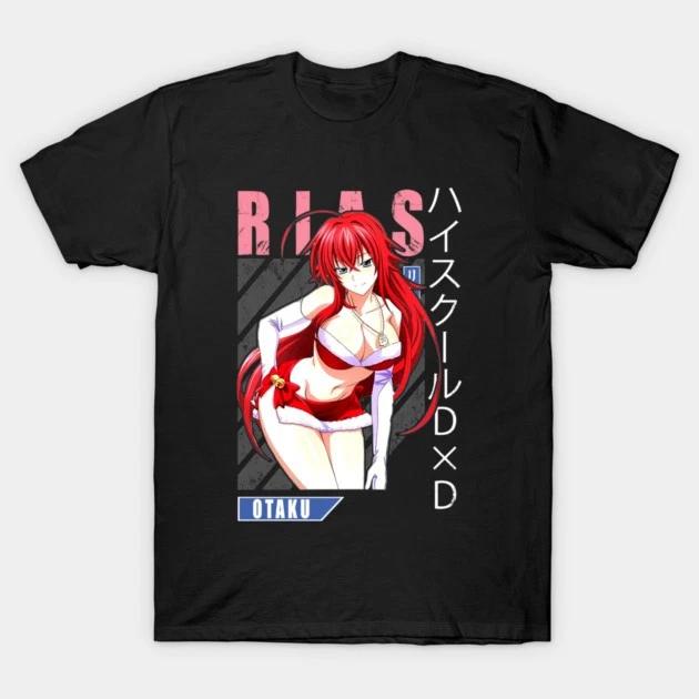 Rias Gremorye TShirt High School Dxd Rias Gremory Waifu Shirt Black V1 S