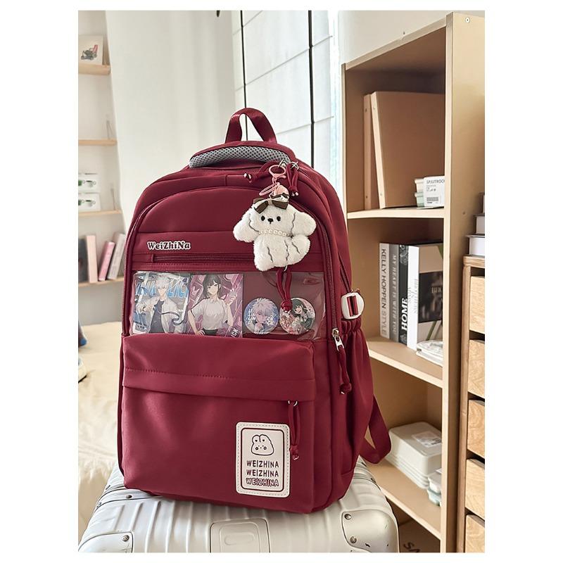 The new schoolbag is high-value, fresh and sweet, and a lightweight and large-capacity backpack for junior high school students.