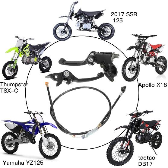 YOXUFA Folding Clutch Brake Lever Perch with Clutch Cable for 110cc 125cc 140cc 150cc Tao Tao DB17 Apollo RFZ DBX15 X18 X19 Z20 Thumpstar Kayo Xmotos