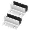 2 Pcs Barn Door Floor Guide Glass Door Swing Stopper Bottom Barn Door Floor Guide Aluminum Slides For Doors Roller Stay Hardware