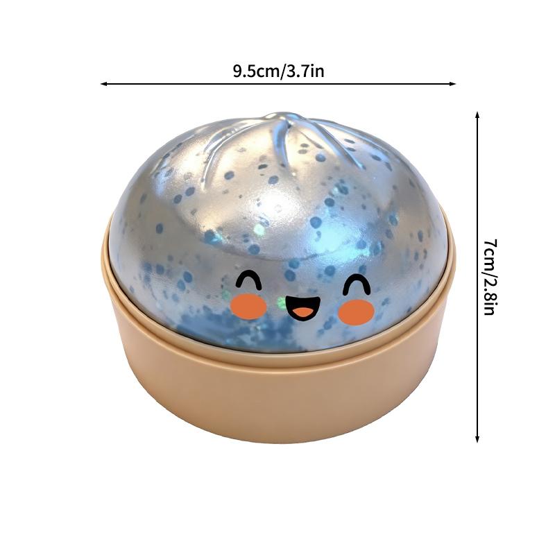 Squishy Glitter Dumpling Simulation Dumpling Stress Relief Fidget Gifts Squeeze Ball Soft Decompression Favor Gift Home Ornament