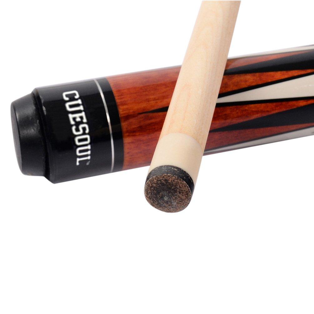 CUESOUL 19oz Jointed Maple Pool Cue Stick Case CSBK006 13mm 58-inch 1/2 +