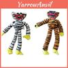 Muñeco de peluche Huggy Wuggy Poppy Playtime con estampado de tigre, periférico de juego de terror para niños
