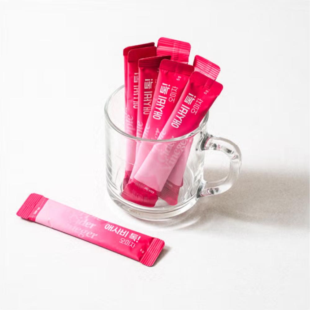 Asabi(ACV, Apple Cider Vinegar) Tok Plum + Omija(Korean Schisandra) 5 G X 20 Sticks