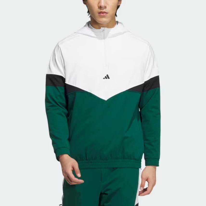 Adidas Twistknit Series Casual Simple Hoodie Long Sleeve Sweatshirt Men White Academy Green IM7226
