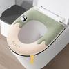 Thick Zipper Style Toilet Seat Cushion for Autumn and Winter