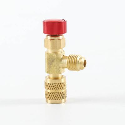 Liquid Safety Valve R410A R22 Air Conditioning Refrigerant Tool 1/4 "Safety Adapter Air Conditioning Repair And Fluoride