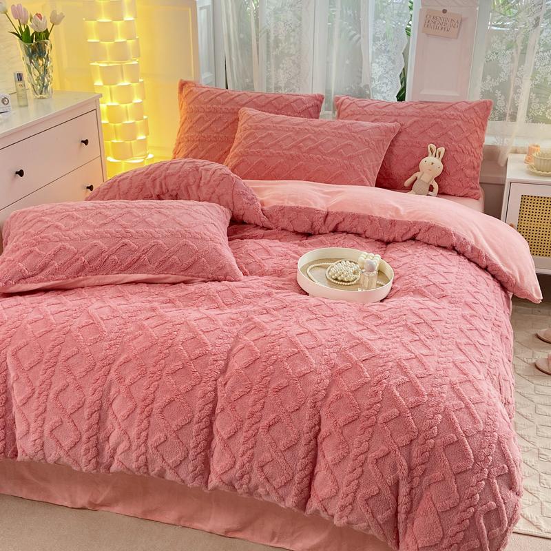 1pc Thicken Flannel Duvet Cover Cartoon Bear Quilt Cover for Kids Winter Warm housse de couette220x240cm (without pillowcase)