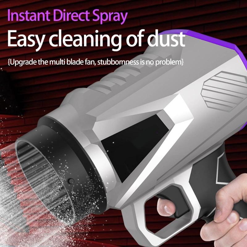 Highly Power Cordless Leaf Blower With 2Batteries For Outdoor Cleaning 110V Powerful Motor Light Weights Ergonomic Grip